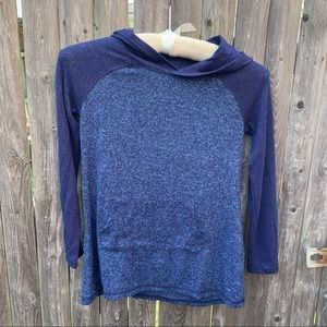 Justice hooded long sleeve shirt